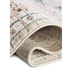 Acheter ATTICGO Tapis vintage á relief KEOPS beige/rouille/bleu 192x290 cm
