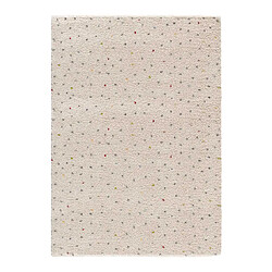 ATTICGO Tapis shaggy moderne LUSH crème/multicolore 120x180 cm