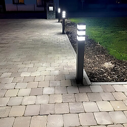 Acheter Lumihome Borne extérieure Pyramide 80cm Inox