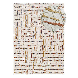 ATTICGO Tapis géométrique à relief AMARA crème/multicolore 160x230 cm