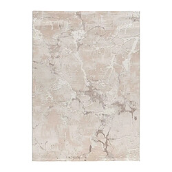 ATTICGO Tapis effet marbre à relief ORIS beige 115x170 cm