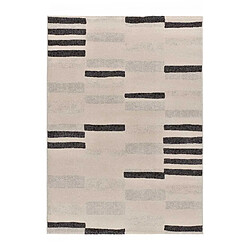 ATTICGO Tapis géométrique LESSIA beige/noir 120x180 cm