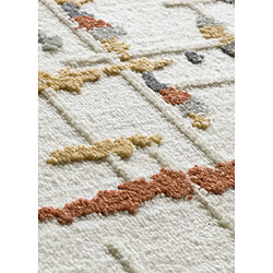Acheter ATTICGO Tapis géométrique à relief AMARA crème/multicolore 133x190 cm