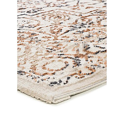 Avis ATTICGO Tapis vintage á relief KEOPS beige/rouille/bleu 77x150 cm