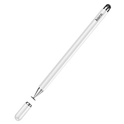 Hoco Hoko Stylet Tactile Capacitif Double Embout pour Smartphones / Tablettes Blanc