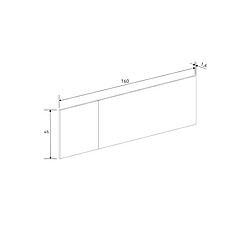 Avis Pegane Tête de lit double coloris Beige/chêne Mauvella