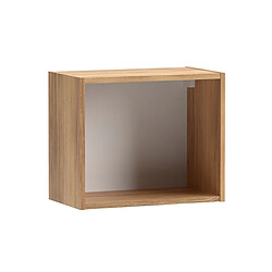 Pegane Cube étagère coloris Beige/chêne Mauvella