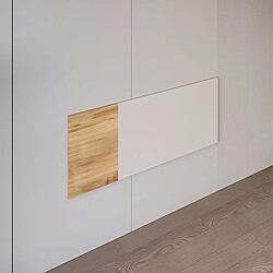 Pegane Tête de lit double coloris Beige/chêne Mauvella