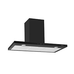 Hotte décorative murale 90cm 636 m3/h noir - AHBS960BK - AIRLUX