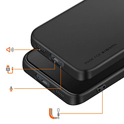 Xfm Coque pour Redmi Note 15 Pro 5G Soft Touch Antichoc avec Rebords Rehaussés Noir pas cher