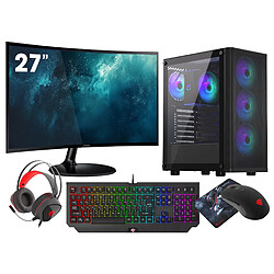 VIST PC Gaming Ryzen 7 7700 - RAM 32Go - RTX 5070 - SSD 1To M.2 - LCD 27 - W11 Pro