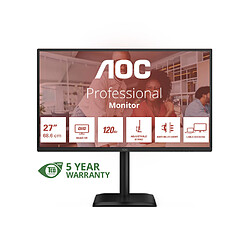Avis Aoc AOC MONITOR 27IN IPS QHD16:9 120HZ 2560X1440 4 MS