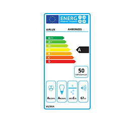 Hotte décorative murale 90cm 636 m3/h inox - AHBS960SS - AIRLUX