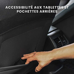 Xlc AAAQG37673 Housse siège universelle 3 pièces PU noire pas cher