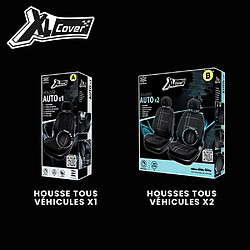 Avis Xlc AAAQG37673 Housse siège universelle 3 pièces PU noire