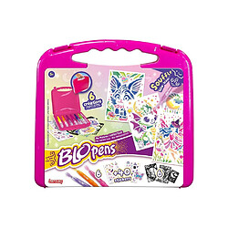 Lansay Ma mallette Fantastique Blopens Mallette créative pochoirs et marqueurs