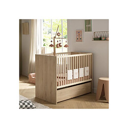 Sauthon Adele Pack chambre bébé 3 pièces Lit 120x60 Commode Armoire pas cher