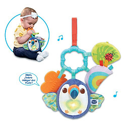 VTECH Titouan, Mon Toucan Éveil Sensoriel - Jouet Doux - 3-36 Mois - Multicolore pas cher
