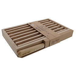 Jean Dubost Planche à pain 33 x 21 cm hêtre avec couteau intégré