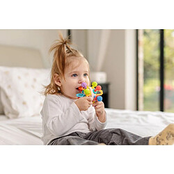 Anneau de dentition NUBY - Twist Ball - Avec Hochet - À partir de 3 mois - Multicolore pas cher