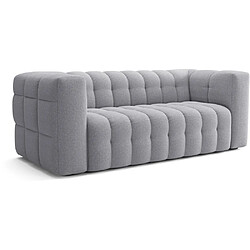 Anonymes CHESTER Canapé fixe 3 places tissu Malmo gris clair L212