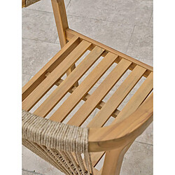Acheter DCB Garden Lot de 2 Fauteuils de Jardin Serena 75cm Naturel