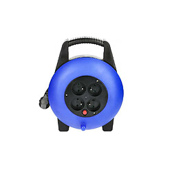 Hanger 600001 Enrouleur câble 10 m H05VV-F 3G 1,5 mm² 4 prises