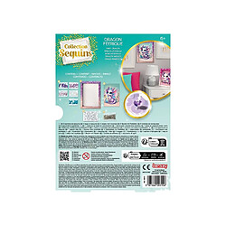 Lansay Sequins Kit cadre Dragon Fée 6+ ans violet pas cher