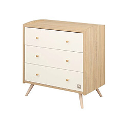 Avis Sauthon Access Lit 120 x 60 cm + Commode 3 tiroirs Bois/Blanc