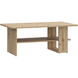 Forte-Forte CFTT5212-D108 Table basse rectangulaire 110x60x45 cm chêne