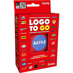 Lansay Logo To Go Jeu de voyage quiz logos 200 cartes rouge