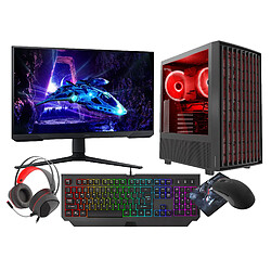 VIST PC Gaming Ryzen 7 8700F - RAM 32Go - RTX 5070 - SSD 1To M.2 - WIFI - LCD 24 - W11