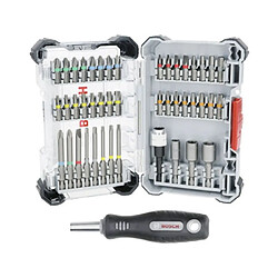 Coffret de tournevis BOSCH PROFESSIONAL 44 pièces + manche avec présentoir de comptoir