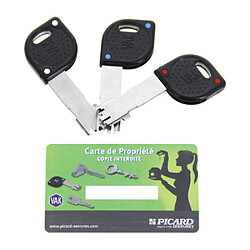 VAK SERENIS 700/710 Cylindre double 25 mm chromé 3 clés