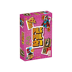 Lansay PILE POIL 21 Jeu de cartes party 2-6 joueurs