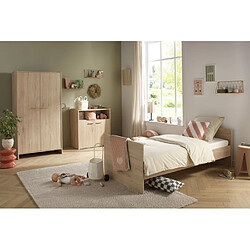 Sauthon Adele Pack chambre bébé 3 pièces Lit 120x60 Commode Armoire