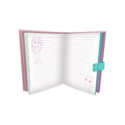 Kids Licensing Carnet secret Gabby's Dollhouse rigide 21 x 15,5 x 3 cm avec cadenas