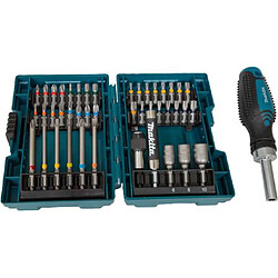 Coffret d'embouts Makita E-25096 avec poignée à cliquet, 44 pièces (E-25096)