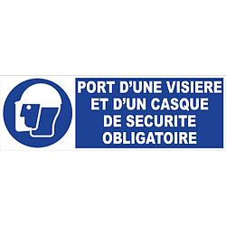 Novap 4030678 Panneau d'obligation 450x150 mm Port casque et visière