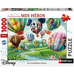 Nathan Puzzle 1000 pièces Les montgolfières Disney - 70x50 cm