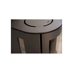 Aduro 23 Poêle à bois indépendant 3-9 kW verre incurvé noir mat pas cher