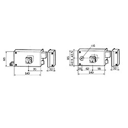 Avis Bricard ALPHA 352110 Serrure en applique monopoint cylindre 26 mm vieil or