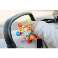 Anneau de dentition - NUBY - Balle torsadée - Avec hochet - Dès 3 mois - Multicolore