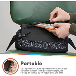 Nuby Siège rehausseur portable Panda noir/blanc 3 points pas cher