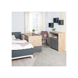 Avis Roba Anna AABHU48611 Ensemble 3p lit 60x120 commode armoire anthracite&chêne