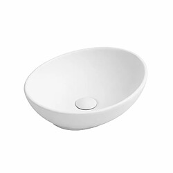 OTITEC Vasque à poser ovale – 40 x 33 cm – Blanc mat – VERA