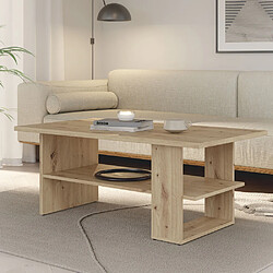 Forte-Forte CFTT5212-D108 Table basse rectangulaire 110x60x45 cm chêne