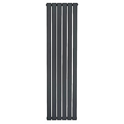 Monstershop Radiateur Plat à 1 Colonne 1600 x 420 mm en Acier Gris Anthracite Verticale