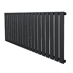 Monstershop Radiateur Plat à 1 Colonne 600 x 1400 mm en Acier Gris Anthracite Horizontale