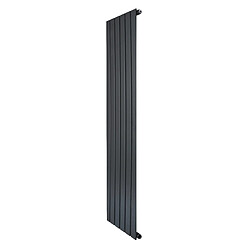 Monstershop Radiateur Plat à 1 Colonne 1600 x 420 mm en Acier Gris Anthracite Verticale